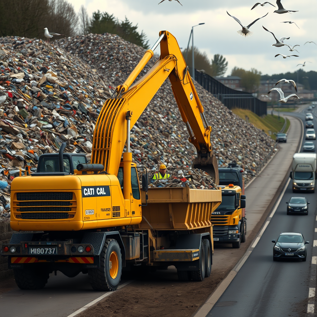 Photos show UK's biggest clean up next to A34